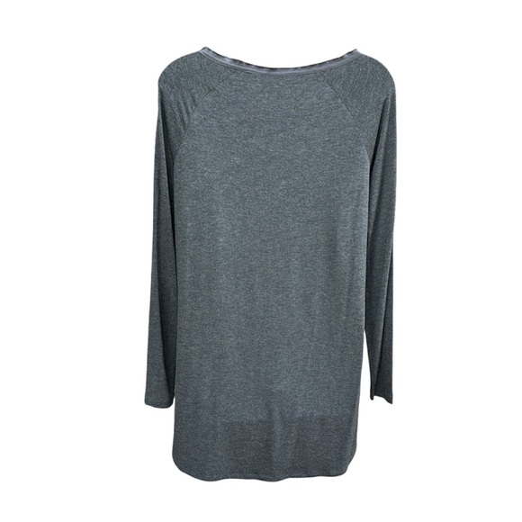 WORTH 2 tone long sleeve fancy tee, P - Picture 5 of 7